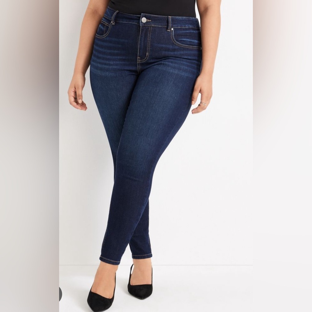Maurices High-Rise, Dark Wash, Skinny Jeans